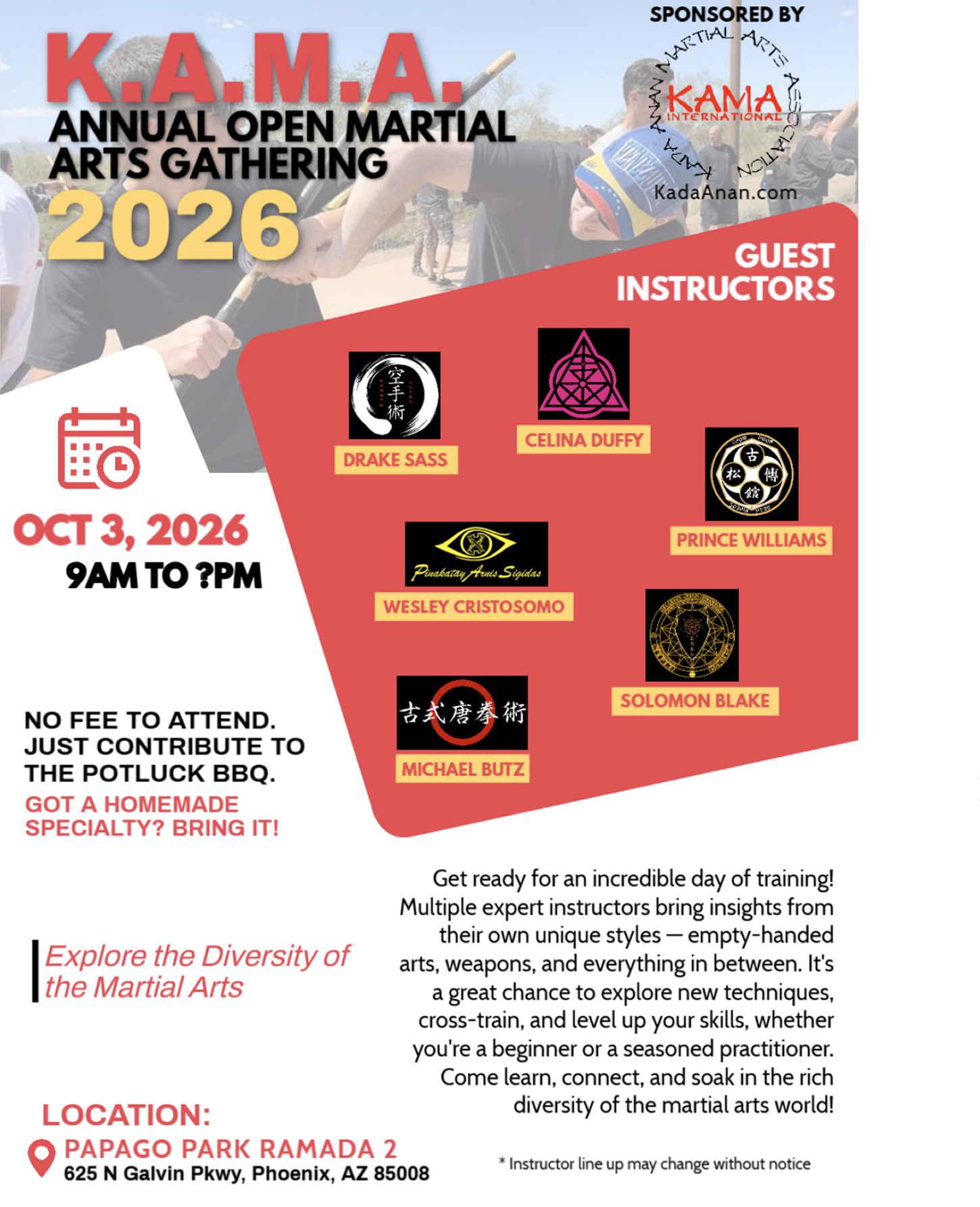 KAMA Gathering Oct 2026 Flyer